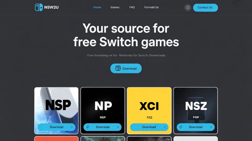 nsw2u official site interface